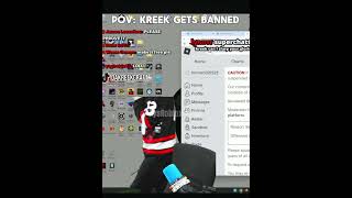 POV: When @KreekCraft gets banned in #roblox , #trending #funny #screaming #loud #kreek #edit #fyp