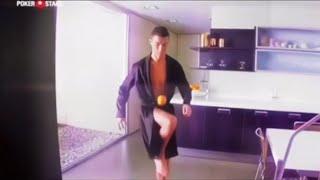 Ronaldo's Playful Freestyle Skill in Bath Robe! 😂🛁⚽️