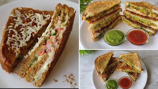 Crispy Spicy Masala Sandwich and Veg Mayo Sandwich Recipe | 2 Veg Sandwich | Flavours Touch