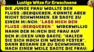 Bester Witz des Tages! Ein Mönch nimmt eine junge Frau hoch und überquert den Fluss | lustiges Video