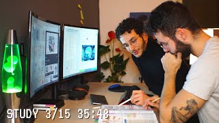 study with me live pomodoro | 11+ hours w/ friends