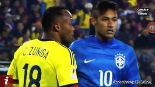 La guerra de Neymar vs Zuniga en el partido de Colombia vs Brasil en la copa América 2015