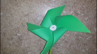 diy spin paper fan easy and beautifulاصنعى مروحة بتلف بسرررعة وسهلة جدا