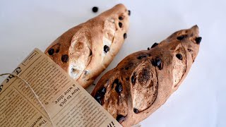 巧克力脆皮面包 Chocolate Crusty French Bread | Crusty Bread Recipe | 外脆里嫩，香炸了~【夏厨】