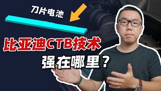 谈谈比亚迪的CTB刀片电池技术，与特斯拉CTC的同与不同。