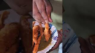 #prawnfishसमुद्री मछली स्ट्रीट फूड पूरीRanchi to Puri sea beach|Fish Fry#viral#shorts#youtubeshort