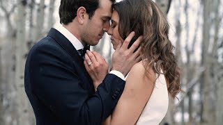 Intimate October Wedding in Calgary with Snow! Castaño Films- Calgary Wedding Videographer