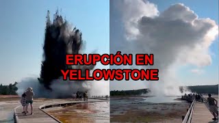 ASÍ FUE LA EXTRAÑA EXPLOSIÓN EN EL VOLCÁN YELLOWSTONE ALERTA DE ERUPCIÓN