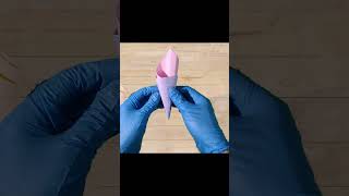 Comment plier une glace en papier plier une glace en papier #shorts