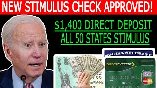 IRS: $1400 Stimulus Check - Deposit in Just 48 Hours - All 50 States - Social Security SSDI Included