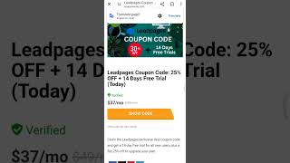 Leadpages Coupon code : Get 14 Day Free Trials and make a beautiful landing page free #promocode