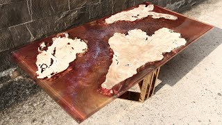 Glittery Lava Epoxy Table -  Woodworking Projects - Resin Art