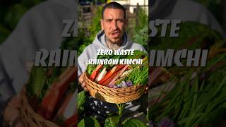 ASMR Zero waste rainbow Kimchi #shorts #asmr #zerowaste