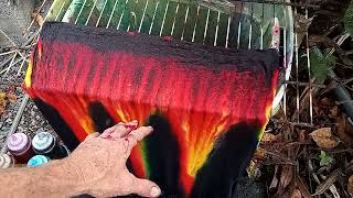 Diy Hang Dye FLAMES with the history and story w/ Tiedye hobo 5-24-24 Aloha!