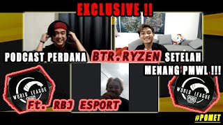 EXCLUSIVE : PODCAST PERTAMA @RyzenGaming49 LANGSUNG SETELAH BTR JUARA PMWL EAST !! - PUBGM INDONESIA