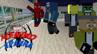 Minecraft:Marvel menino Aranha T3-lutei contra os vingadores.(ep#04)