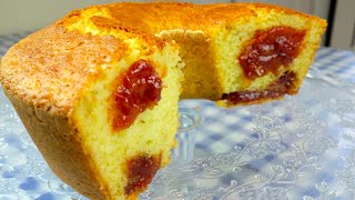 Bolo de fubá com goiabada / bolos caseiros/ bolo fácil