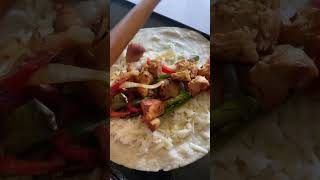 Chicken fajita quesadilla #food #mexicanfoodlove #chickenrecipes