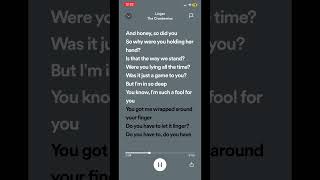 Linger • The Cranberries #fypシ #lyrics #viral #spotify