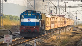 Twelve years of Mangalore Mumbai Express!  Furious honking show at Murudeshwar