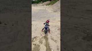 Going down a sand hill