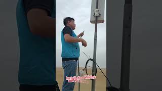 The installation of mobile signal booster in desert or rural areas #signalbooster #cellphonesignal