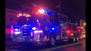 Palisades Park Fire Ladder 1 Responding (Q-SIREN)