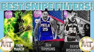 THE BEST SNIPE FILTERS CURRENTLY IN NBA 2K22 MYTEAM