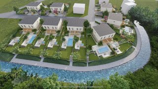 Investition / Development/ 16 Semi-detached Houses / by the River / mediterranean Style