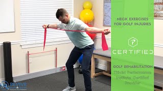 Golf Injury Rehab - Neck Pain | Golf Posture Neck Retraction Exercises | SLC Sports Chiropractor