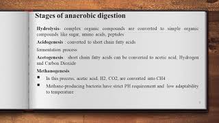 Module 6:ANAEROBIC DIGESTION