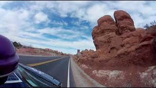 360 Degree Video Arches National Park Drive to Devils Garden View Point Part 11