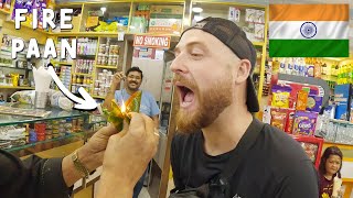 Eating Fire Paan during Siliguri Street Food Tour 🇮🇳