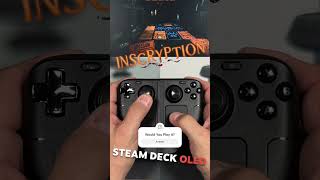 Would You Play It? #inscryption running on #steamdeck #gaming ​⁠ @DevolverDigital