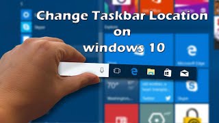 Change taskbar location on windows 10 || Tech Lab