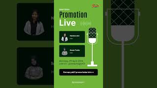 Jangan lewatkan live kitaa pada besok senin tanggal 29 april 2024!! bakal ada banyak promo lohh😁