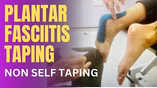 Plantar Fasciitis Taping with Patient in Prone