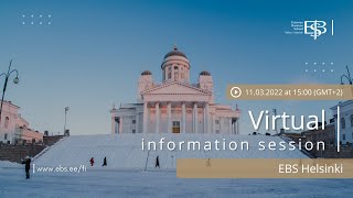 EBS Virtual Information Session | EBS Helsinki