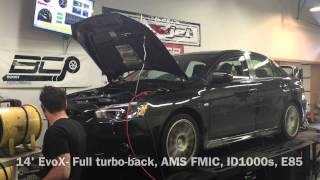 BCP TUNED- 2014 Evo X- 395 whp Stock Turbo E85 Dyno