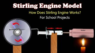 How To Make Stirling Engine Model At Home | How Stirling Engine Works | School Projects