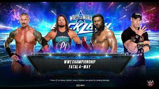 WWE NEW CHAMPIONSHIP ROMAN REIGNS VS RANDY ORTON VS JHON CENA VS AJ STYLES #wwe2k24