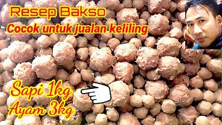 RESEP BAKSO //3kg Ayam Filet,1kg Daging Sapi,enak dan kenyal ‼️@Nasirchannel39