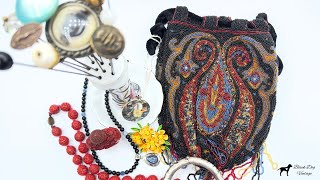 Incredible Vintage Jewelry And Accessory Haul: Antique Beaded Bags, Hat Pins, And Sterling!