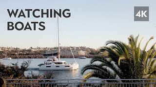 Watching Boats (people, bikes & planes) | Natural sights and sounds for relaxation or chilling out