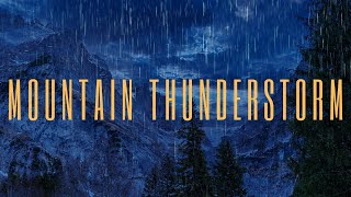 Rain Sounds: The Sound of Rain in the Mountains Meditation, Deep Sleep, Relaxing Sounds