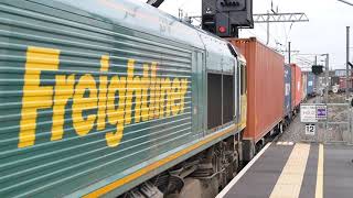 Freightliner 66509 passing through Peterborough 19th January 2019