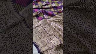 Pure Banarasi Katan Silk Saree Handloom Made 7524931212 #shorts #youtubeshorts