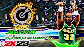 THE POWER OF A 64 3 POINTER…BEST JUMPSHOT IN NBA 2K23 FOR BIGS!! (A+ Speed & Def. Immunity)