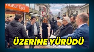 İl başkanın üzerine yürüdü