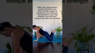 Practice this at home to relief your lower back pain, improve your hips mobility and core strength